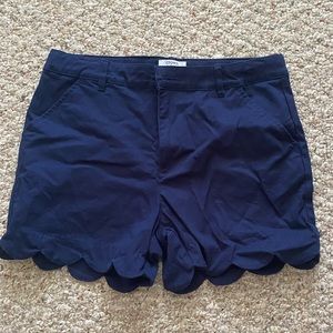 Girls Crown and Ivy Navy Dress Shorts